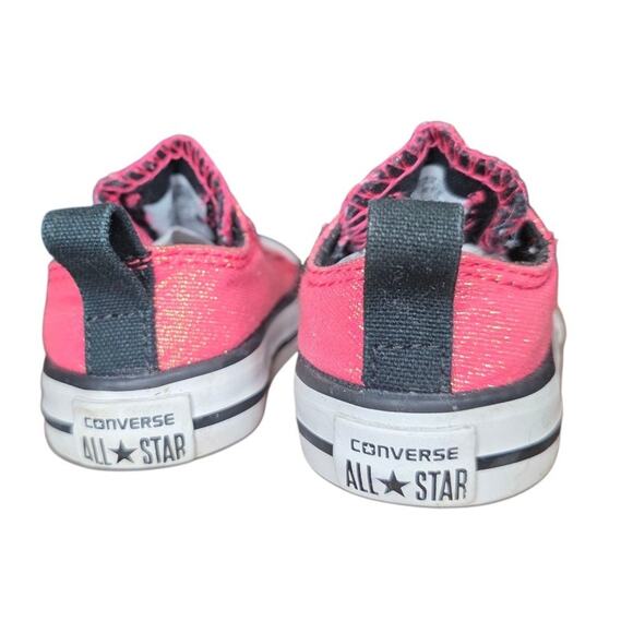 Converse Low Tops Toddler Sparkle Kids Chuck Taylor All Star Girls Sz 3 - Picture 3 of 6